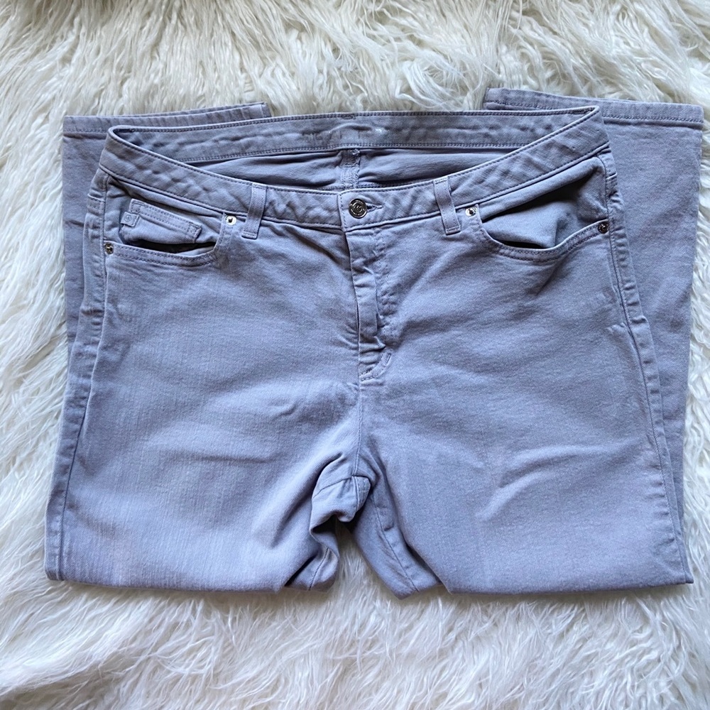 Michael Kors stone gray skinny ankle jeans 12 - Picture 3 of 4
